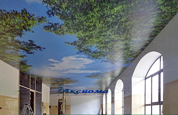 Натяжной потолок компании SAROS DESIGN в г. Набережные Челны, р-ка Татарстан